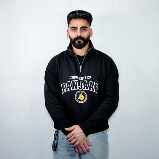 UNIVERSITY OF PANJAAB QUARTER ZIPPER SWEATSHIRT