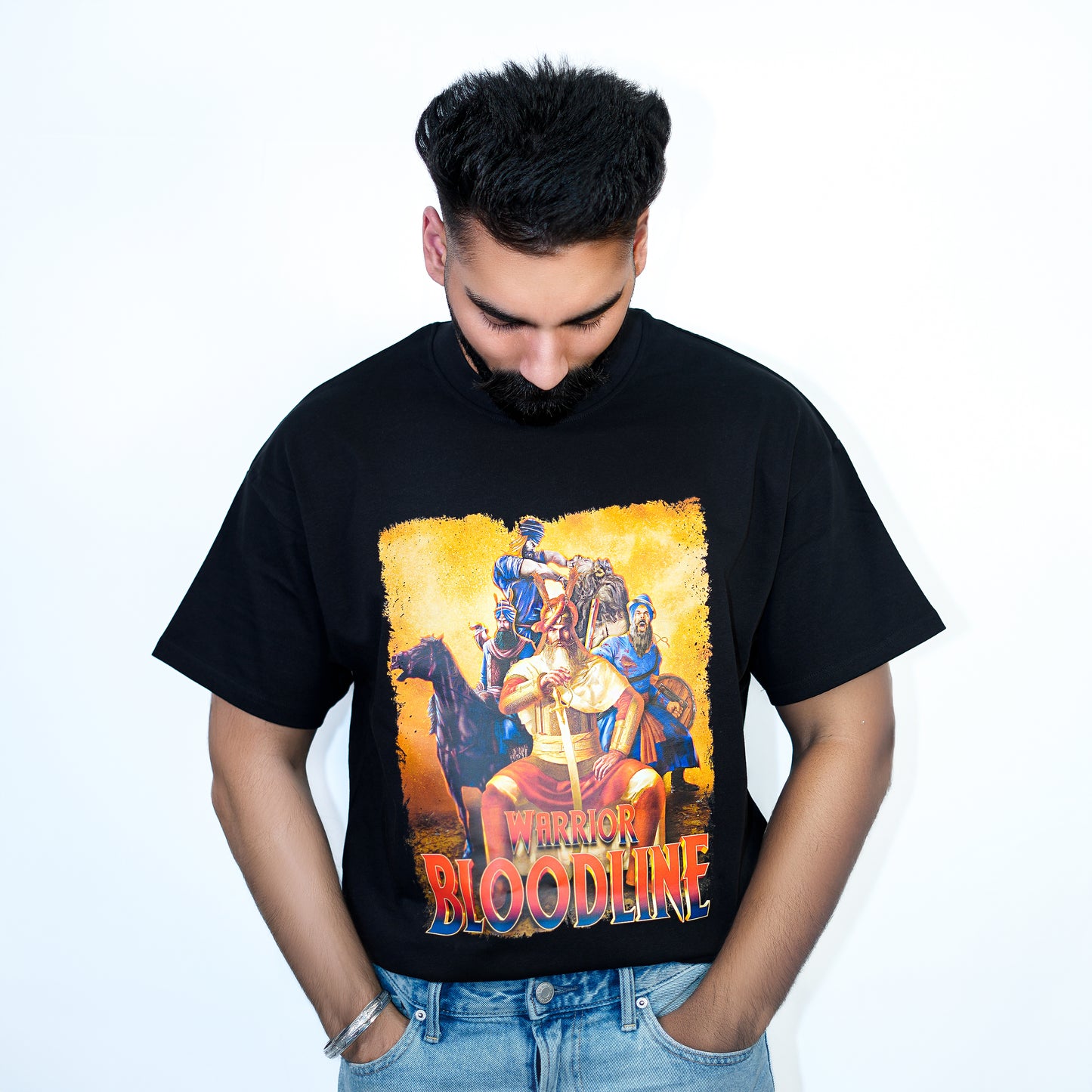 WARRIOR BLOODLINE GRAPHIC OVERSIZED T-SHIRT