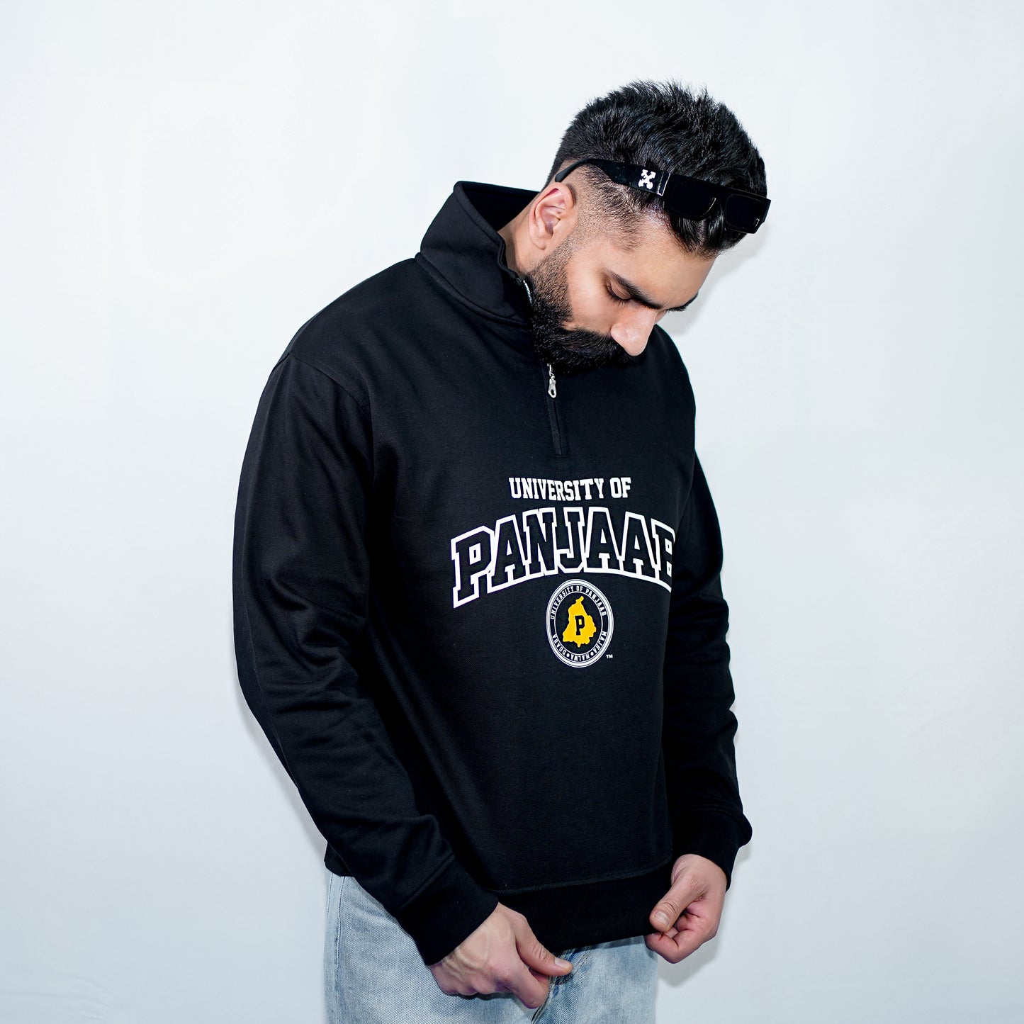 UNIVERSITY OF PANJAAB QUARTER ZIPPER SWEATSHIRT