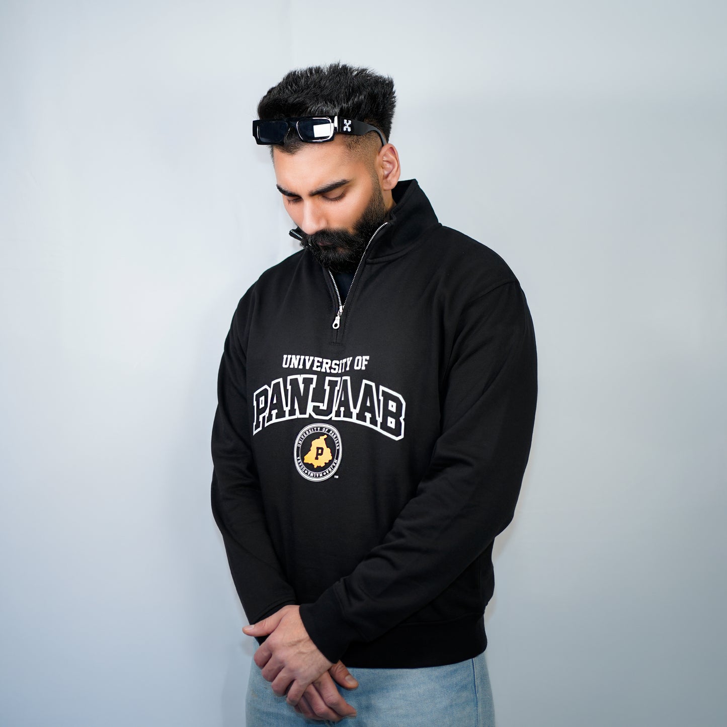 UNIVERSITY OF PANJAAB QUARTER ZIPPER SWEATSHIRT