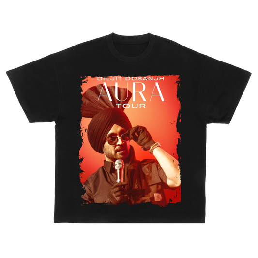 DILJIT DOSANJH AURA TOUR OVERSIZED T-SHIRT