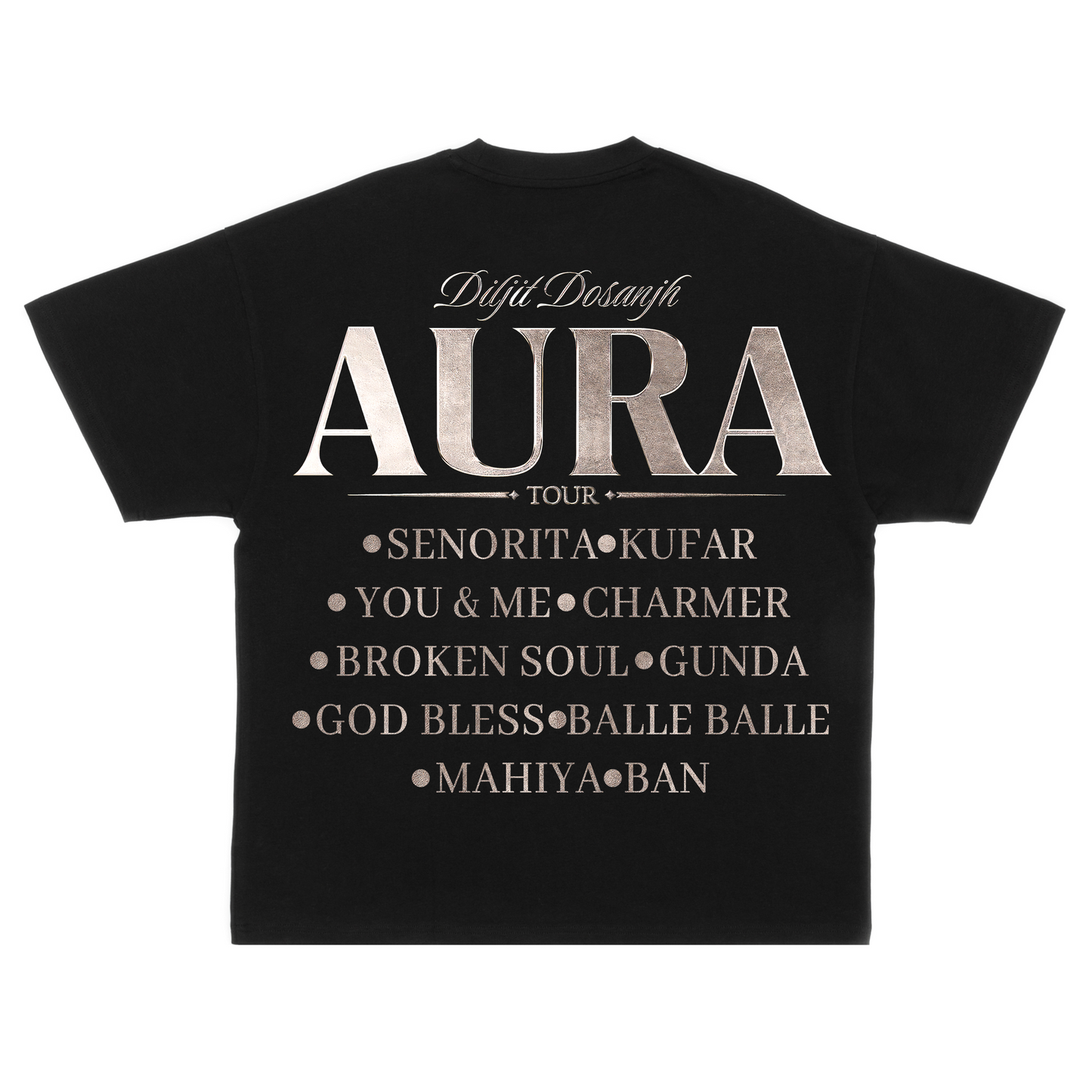 DILJIT DOSANJH AURA ORIGNAL OVERSIZED T-SHIRT