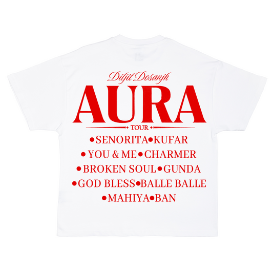 DILJIT DOSANJH AURA MONTAGE OVERSIZED T-SHIRT