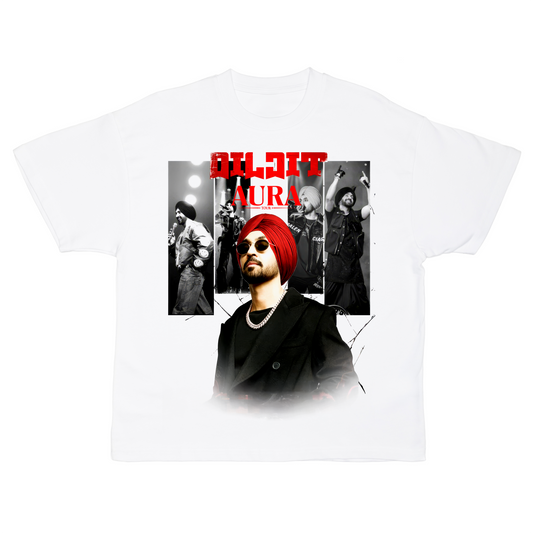 DILJIT DOSANJH AURA MONTAGE OVERSIZED T-SHIRT