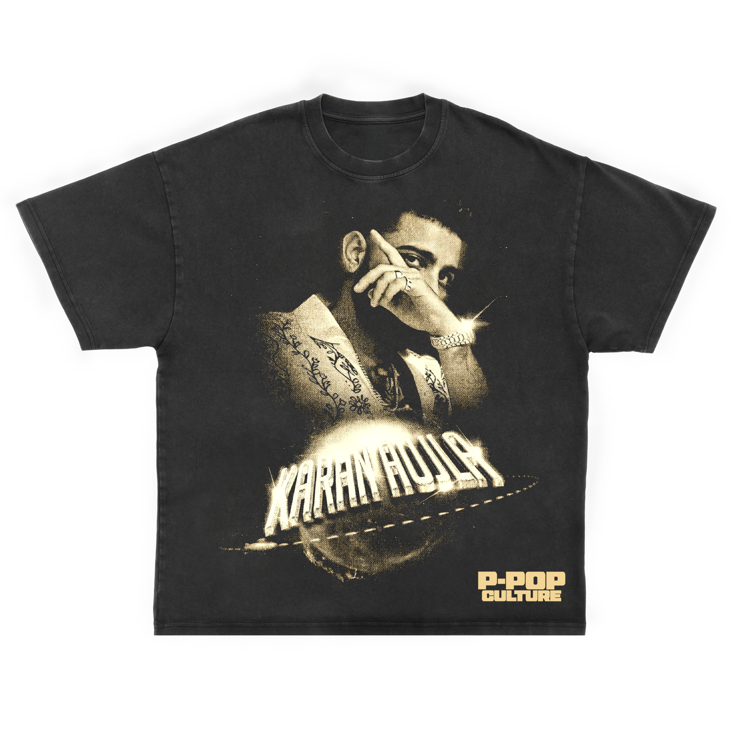 KARAN AUJLA GLOBE STAR OVERSIZED T-SHIRT