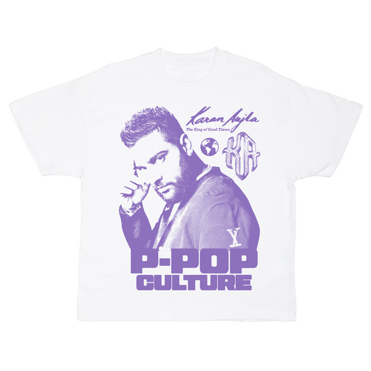 KARAN AUJLA KING OF GOOD TIMES OVERSIZED T-SHIRT