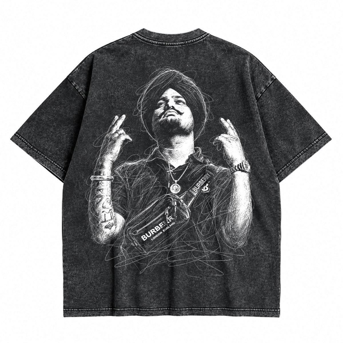 SMW SIGNED TO GOD SCRIBBLED LEGACY OVERSIZED T-SHIRT