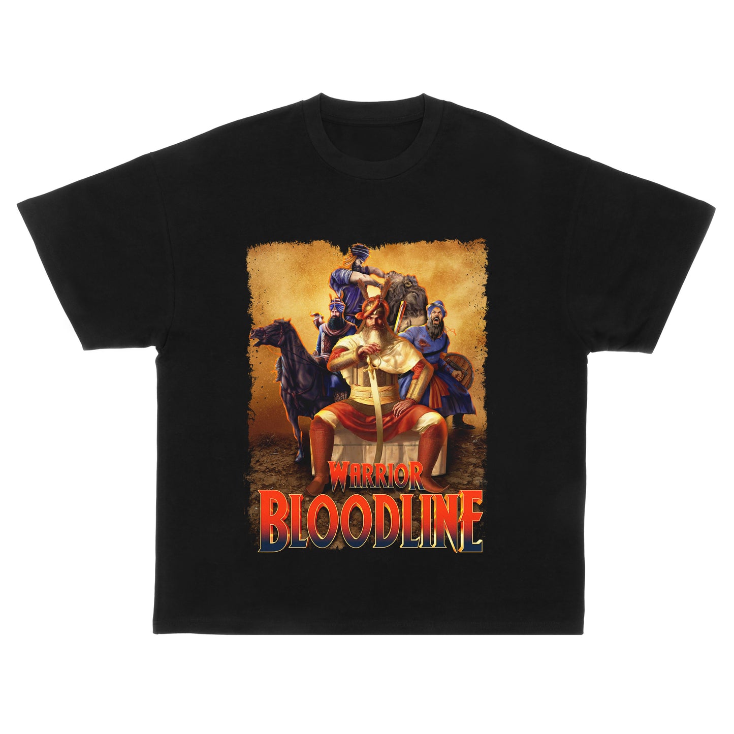 WARRIOR BLOODLINE GRAPHIC OVERSIZED T-SHIRT